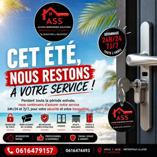 Détail d’une réalisation de serrurerie par Access Serrurerie Solutions